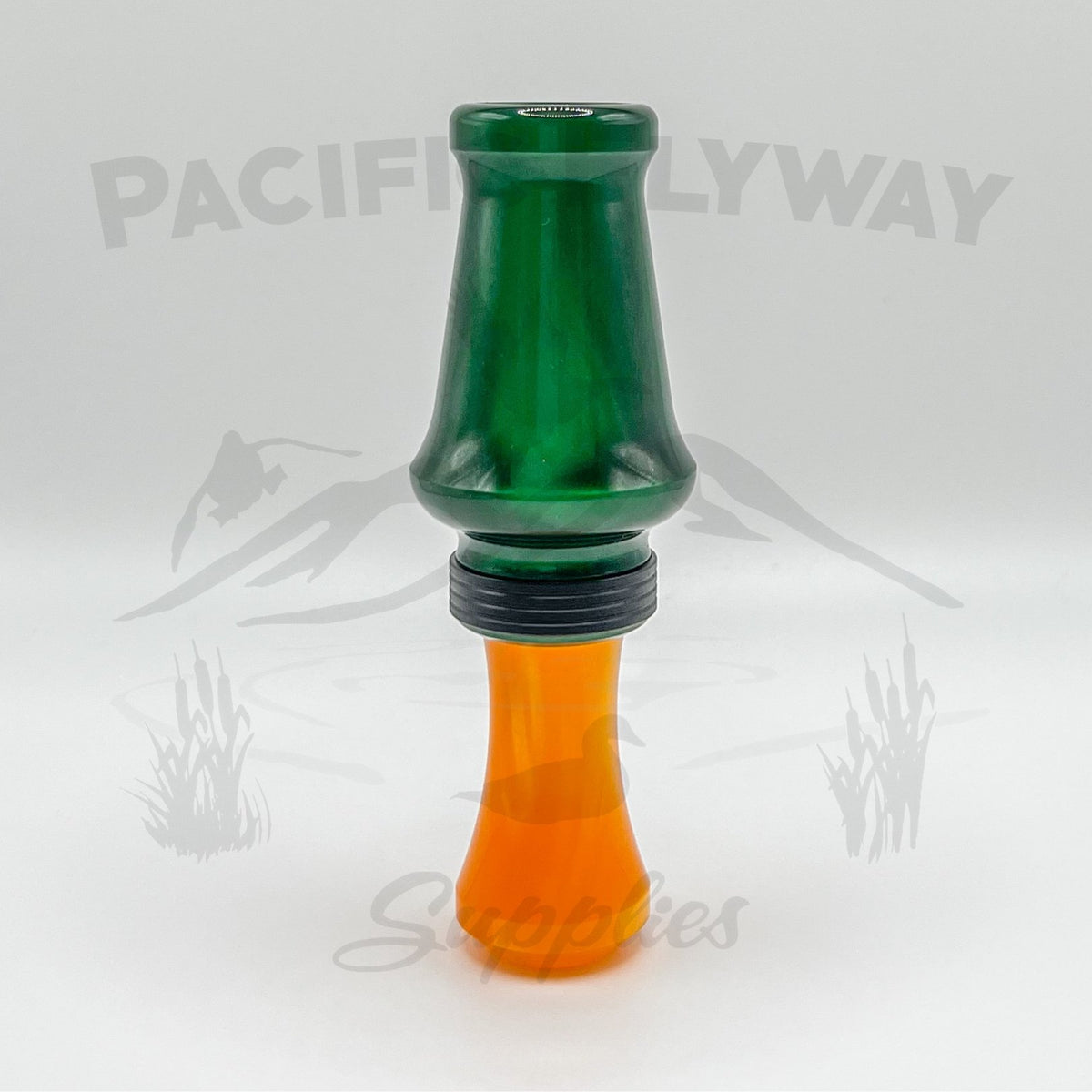 J. J. Lares Hybrid Duck Call - Polished Boots On Matte Black Band - Pacific Flyway Supplies