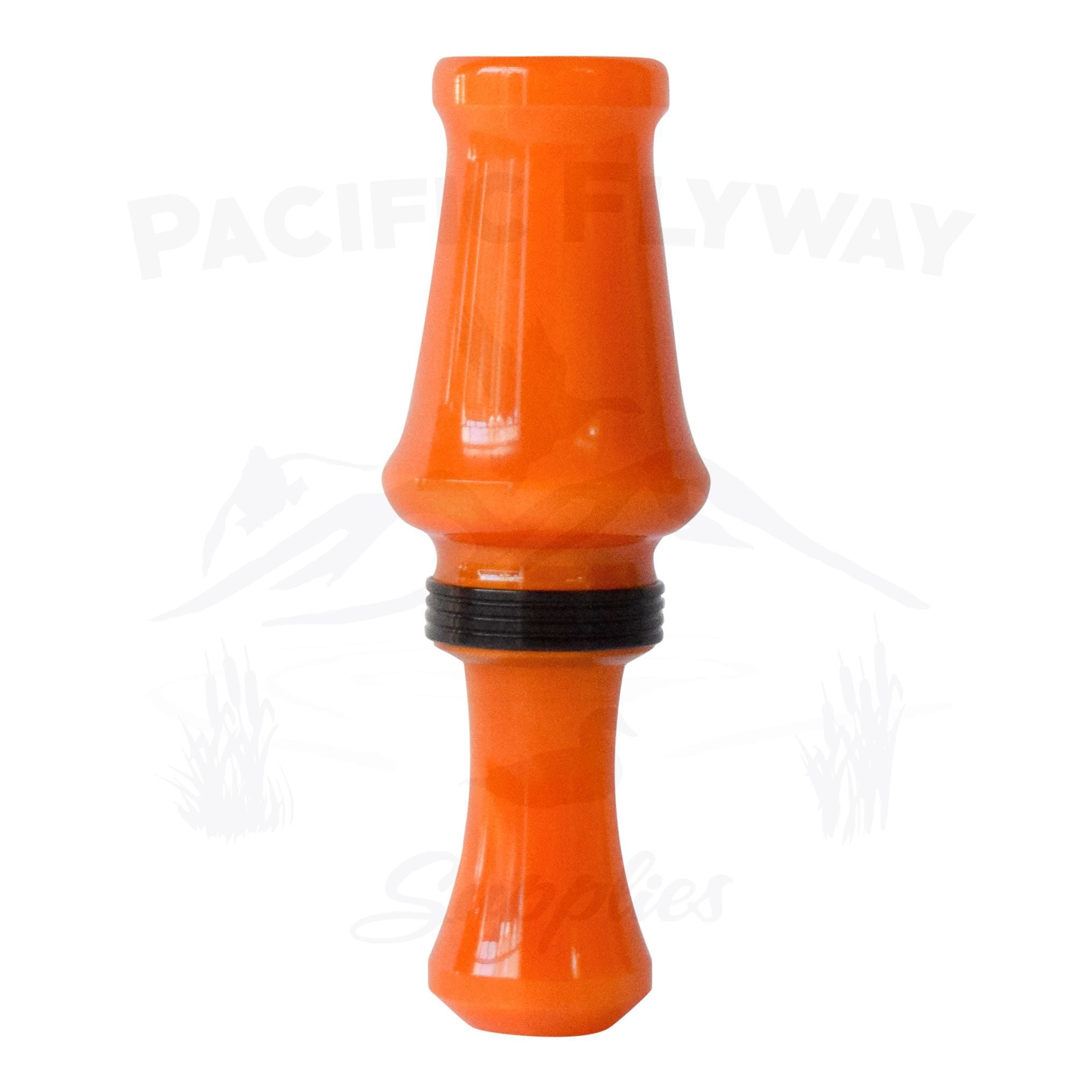 J. J. Lares Hybrid Duck Call - Polished Orange Pearl Black Band - Pacific Flyway Supplies