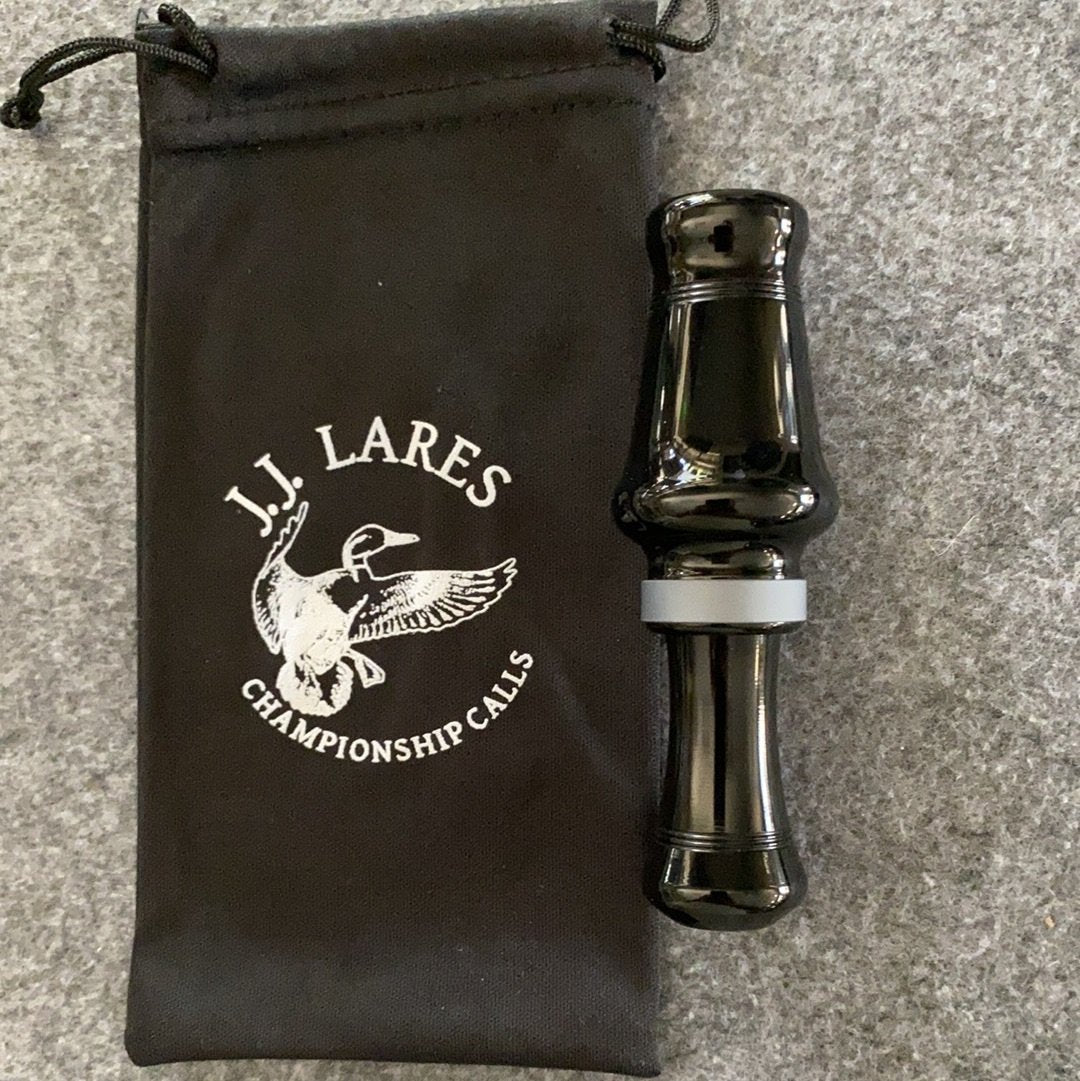J. J. Lares Magnum Hen - Polished Black Matte Gun Metal Band - Pacific Flyway Supplies