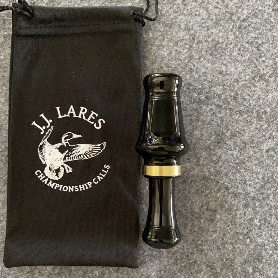 J. J. Lares Magnum Hen - Polished Black Polished Brass Band - Pacific Flyway Supplies
