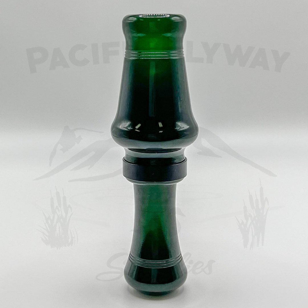 J. J. Lares Magnum Hen - Polished Dark Green Black Band - Pacific Flyway Supplies