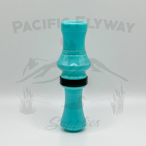 J. J. Lares T-1 Duck Call - Polished DS Tiffany Matte Black Band - Pacific Flyway Supplies