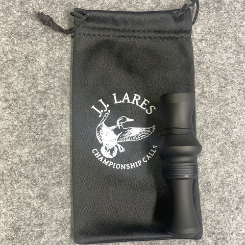 J. J. Lares T-1 Small Bore Duck Call - Matte Black Matte Black Band - Pacific Flyway Supplies