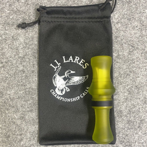 J. J. Lares T-1 Small Bore Duck Call - Matte Dill Pickle Matte Black Band - Pacific Flyway Supplies