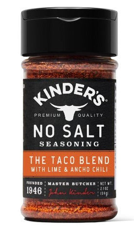 Kinder's Sauces & Seasonings - No Salt Ancho Chili and Lime 2.1oz - Pacific Flyway Supplies