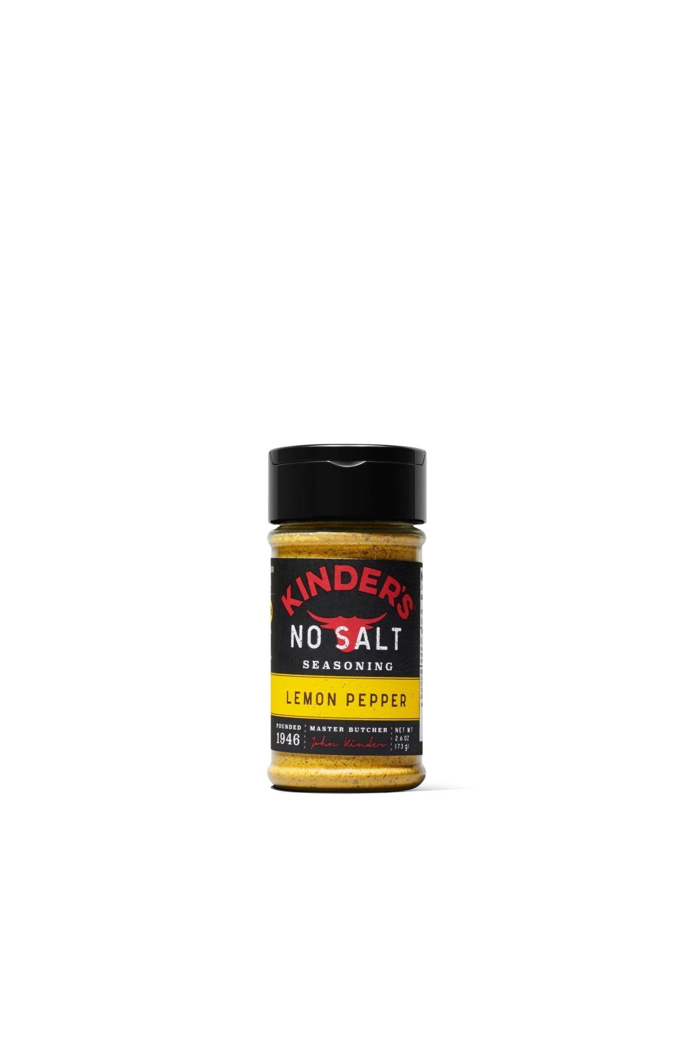 Kinder's Sauces & Seasonings - No Salt Lemon Pepper 2.1oz - Pacific Flyway Supplies