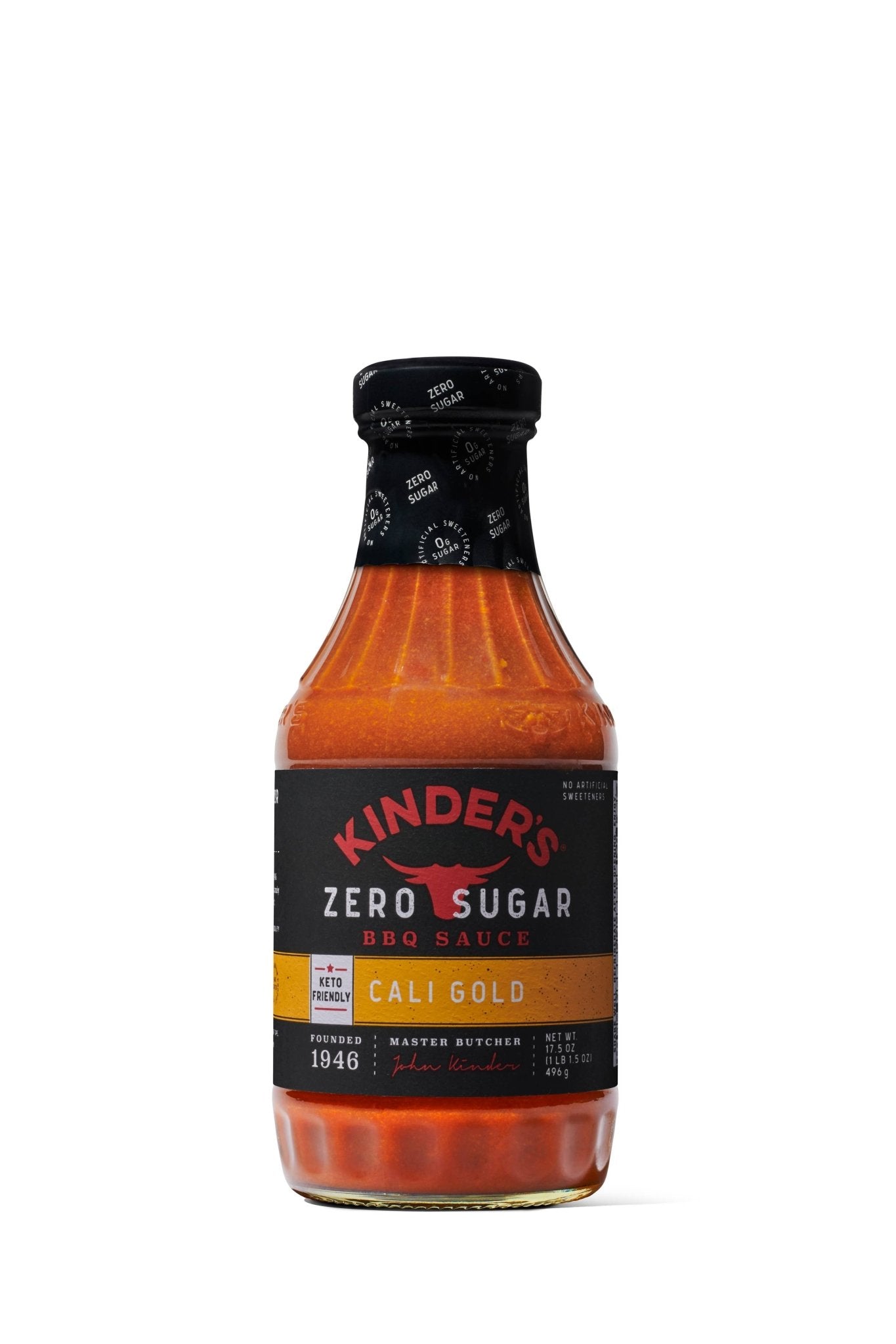 Kinder's Sauces & Seasonings - Zero Sugar Cali Gold BBQ Sauce 17.5oz - Pacific Flyway Supplies