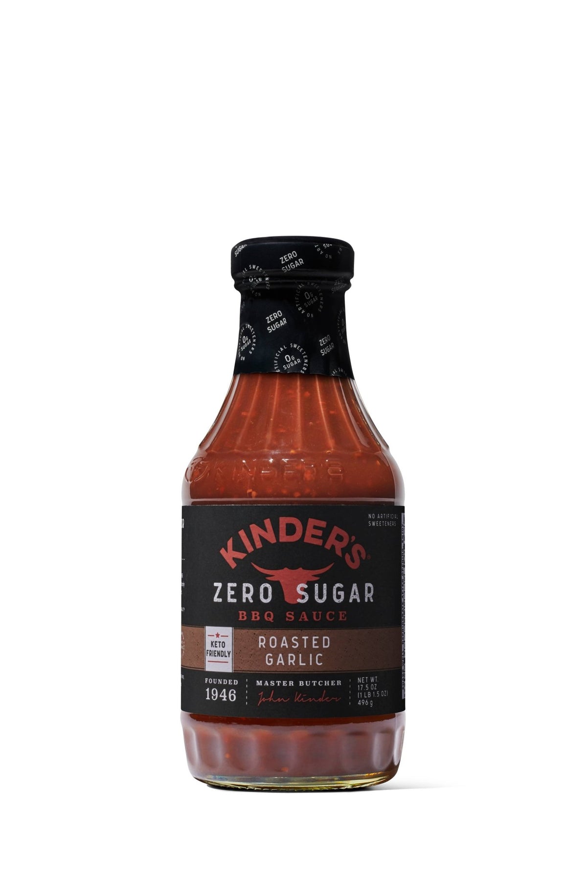 Kinder's Sauces & Seasonings - Zero Sugar Roasted Garlic BBQ Sauce 17.5oz - Pacific Flyway Supplies