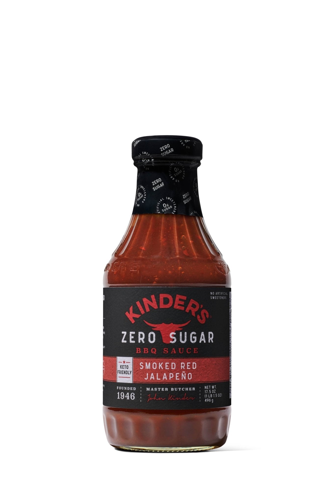 Kinder's Sauces & Seasonings - Zero Sugar Smoked Red Jalapeno BBQ Sauce 17.5oz - Pacific Flyway Supplies