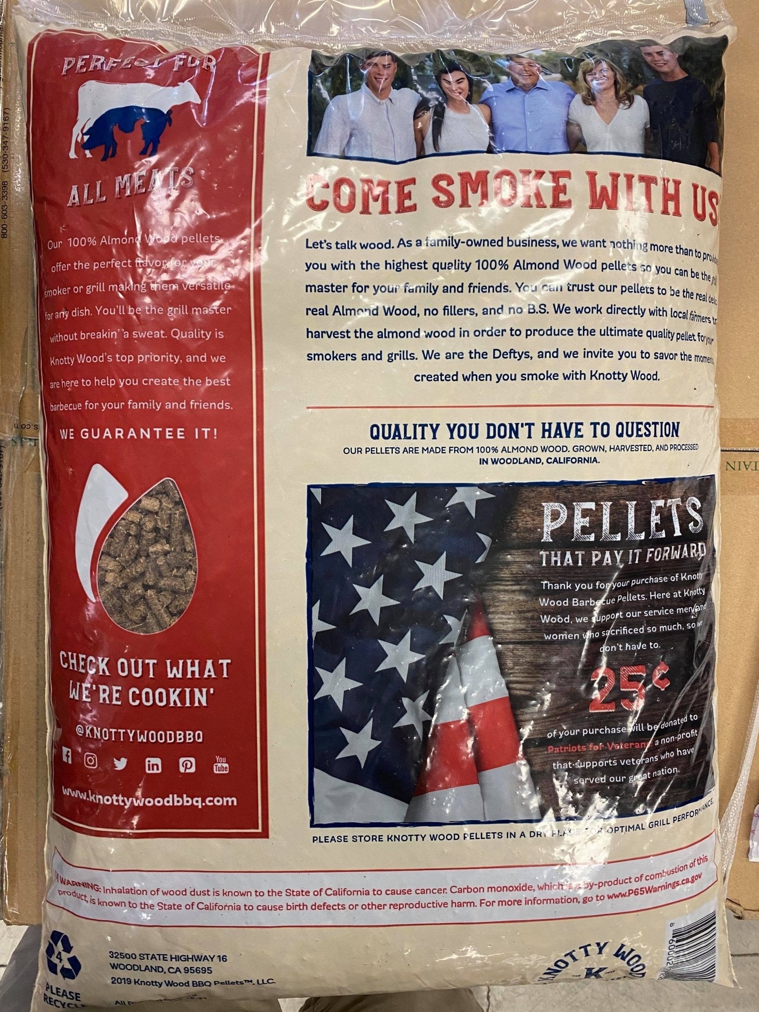 Knotty Wood Almond Wood Pellets - Pacific Flyway Supplies
