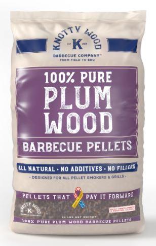 Knotty Wood Plum Wood Pellets - Pacific Flyway Supplies