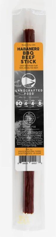 Landcrafted Food Habanero BBQ Beef Stick - Box of 20 - Pacific Flyway Supplies