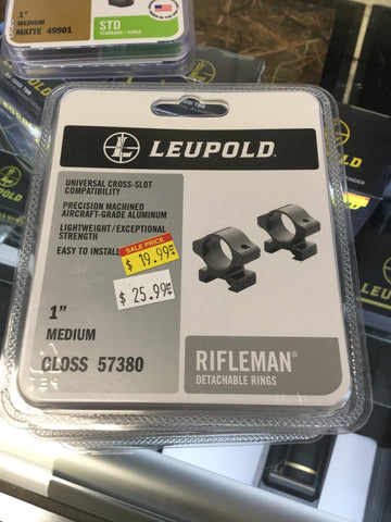 Leupold 1" Rifleman detachable rings - Pacific Flyway Supplies