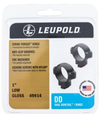 Leupold 49958 Dual Dovetail Rings Dovetail 30mm High Matte Black - Pacific Flyway Supplies