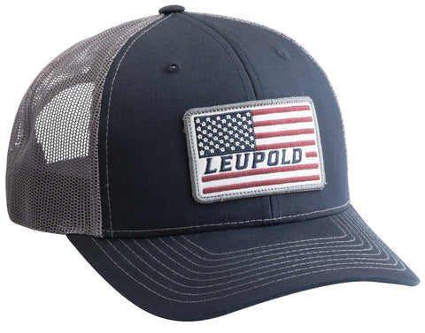 Leupold Flag Trucker Hat Navy/Gray OSFA - Pacific Flyway Supplies