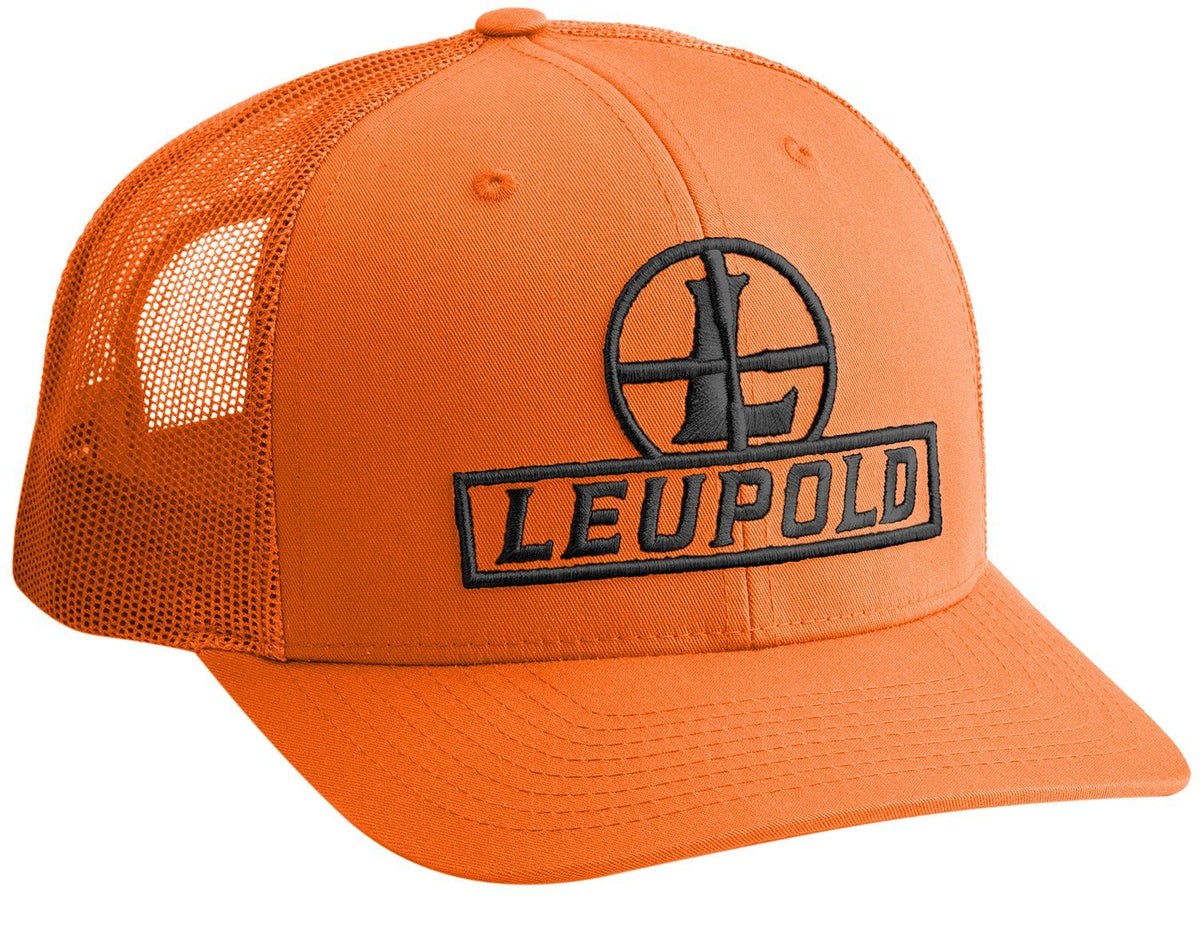 Leupold Reticle Trucker Hat Blaze Orange OSFA - Pacific Flyway Supplies