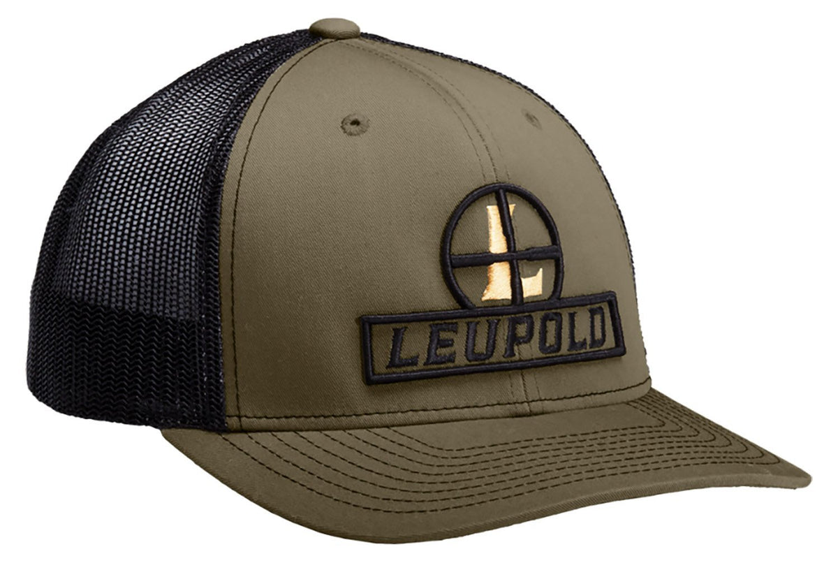 Leupold Reticle Trucker Hat Green Loden/Black OSFA - Pacific Flyway Supplies