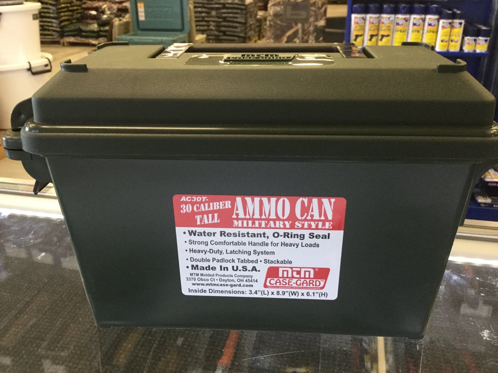 MTM Ammo Can Military Style 30 Caliber Tall - Pacific Flyway Supplies