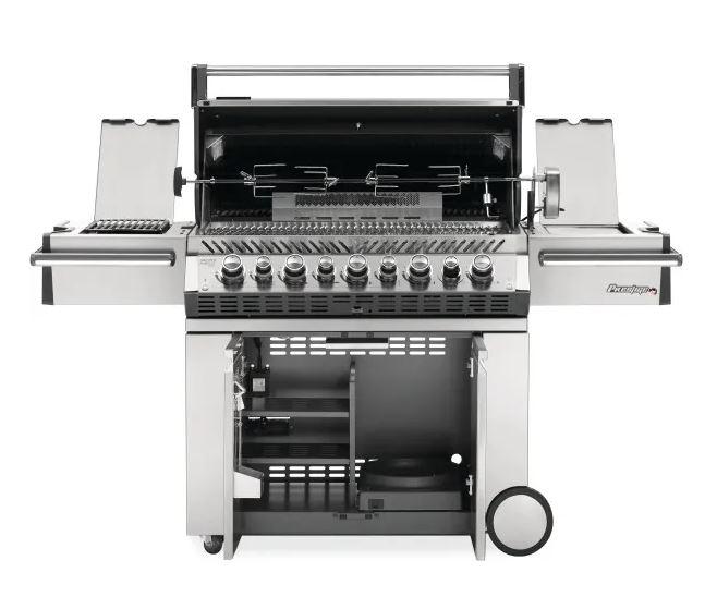 Napoleon Grills Prestige PRO 665 Gas Grill with Infrared Side and Rear Burners, Stainless Steel - Pacific Flyway Supplies