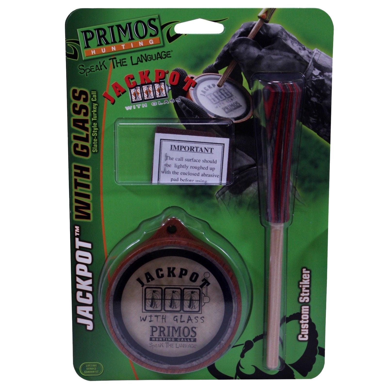 Primos Hunting Jackpot with Glass Pot and Custom Striker - Pacific Flyway Supplies