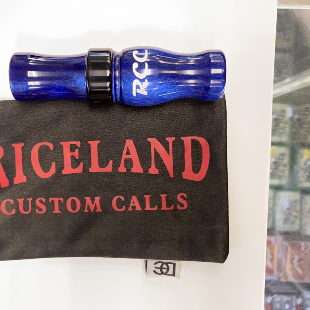 Riceland Custom Calls 5/8 Guts Acrylic Specklebelly - Blue Pearl - Pacific Flyway Supplies