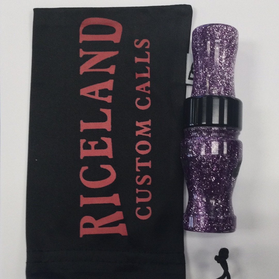 Riceland Custom Calls Acrylic 1/2" Guts Specklebelly Bass Boat Purple - Pacific Flyway Supplies