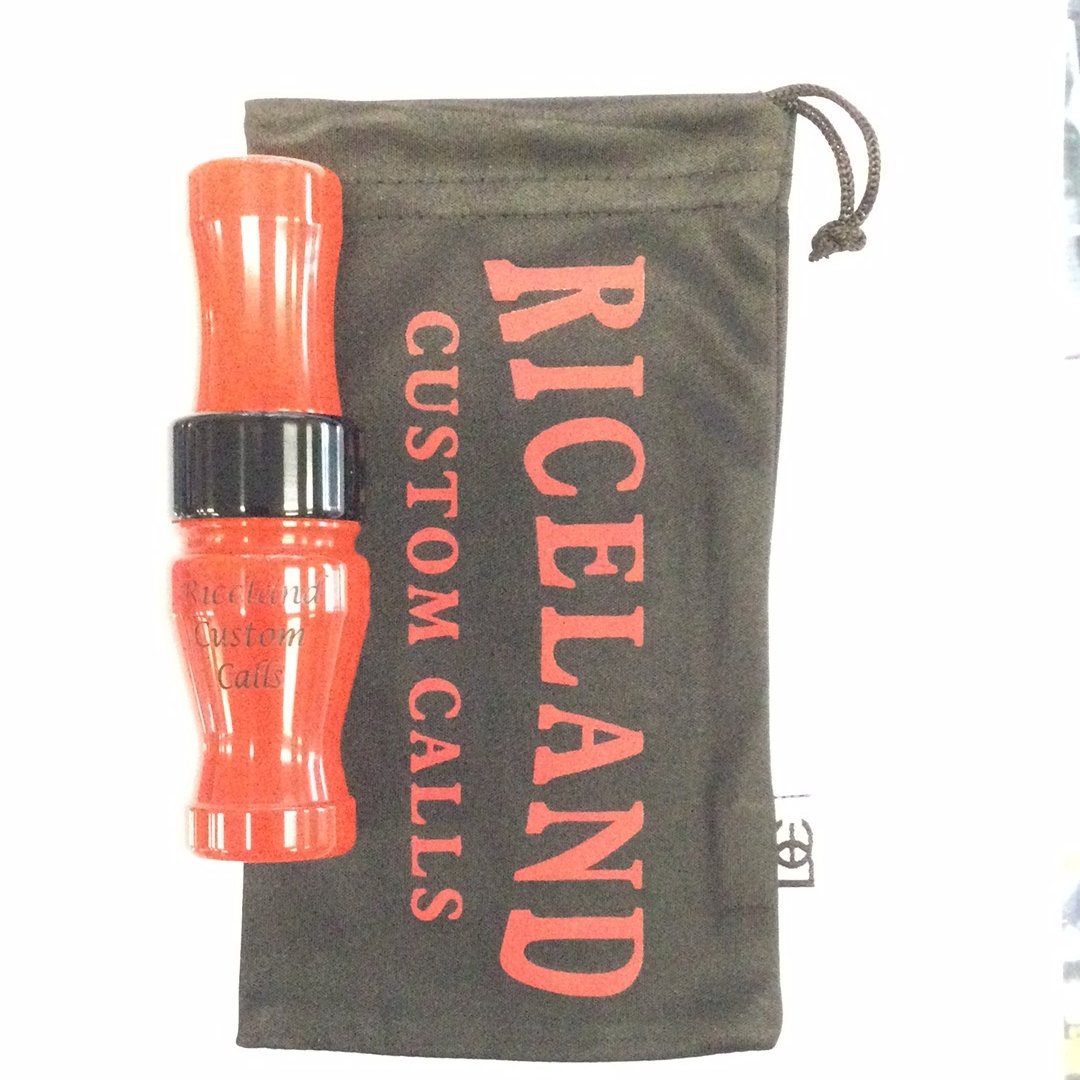 Riceland Custom Calls Acrylic 3/4 Gut Speck Call Ferrari Red - Pacific Flyway Supplies