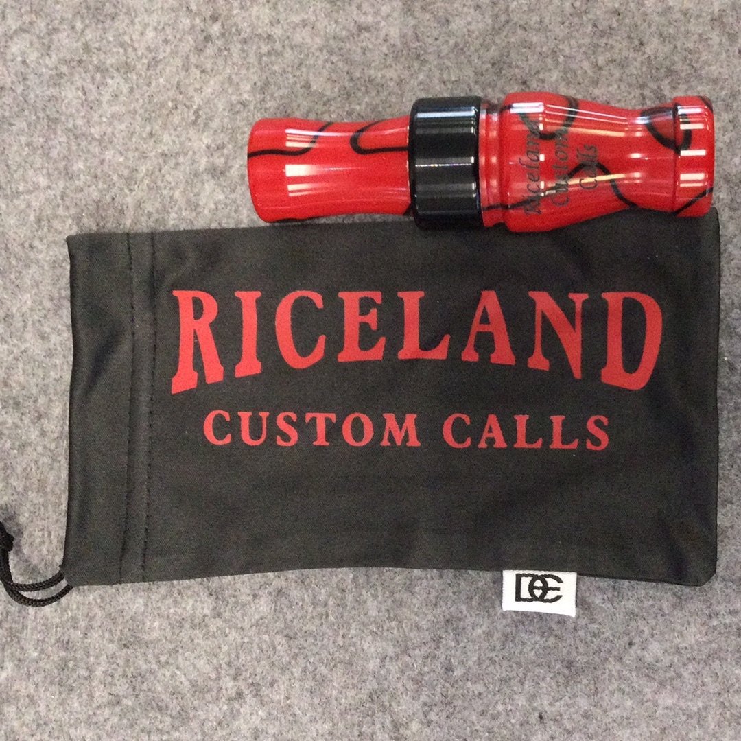 Riceland Custom Calls Acrylic 3/4 Gut Speck Call True Blood - Pacific Flyway Supplies