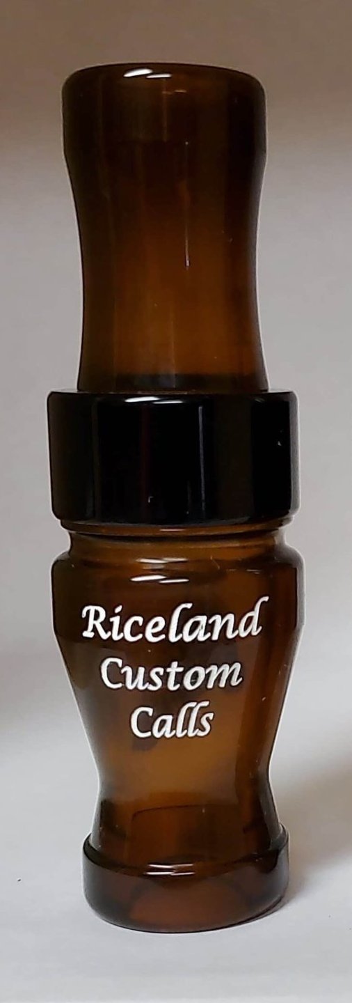 Riceland Custom Calls Acrylic 3/4" Guts Specklebelly Beer Bottle - Pacific Flyway Supplies
