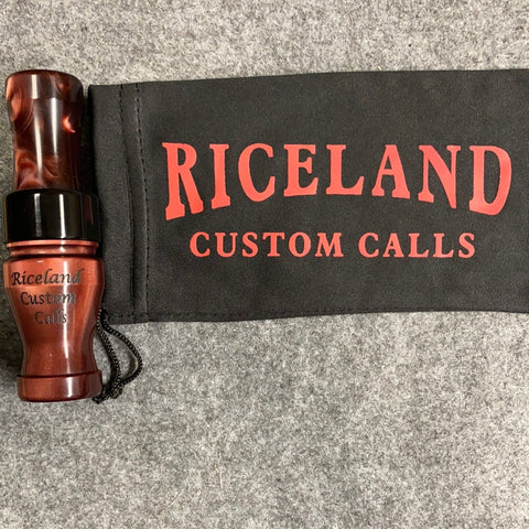 Riceland Custom Calls Acrylic 3/4" Guts Specklebelly Black Cherry Pearl - Pacific Flyway Supplies