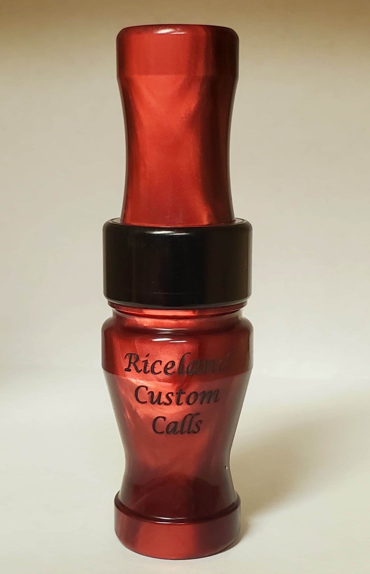 Riceland Custom Calls Acrylic 3/4" Guts Specklebelly Black Cherry Swirl - Pacific Flyway Supplies