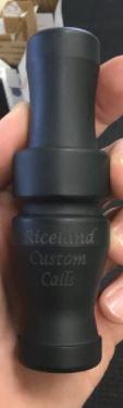 Riceland Custom Calls Acrylic 3/4" Guts Specklebelly Matte Black - Pacific Flyway Supplies
