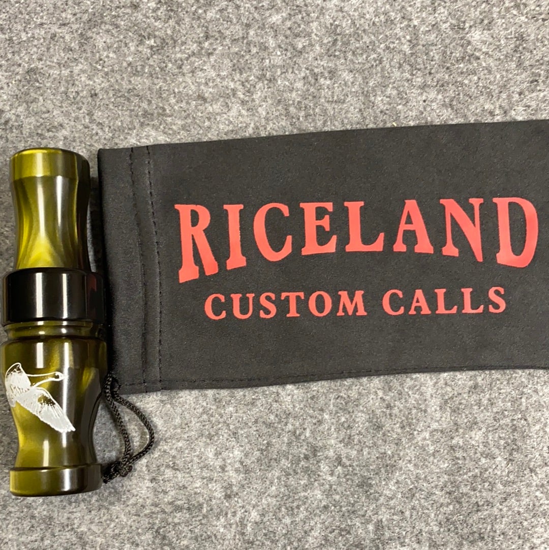 Riceland Custom Calls Acrylic 3/4" Guts Specklebelly Venom Peal Black Band - Pacific Flyway Supplies