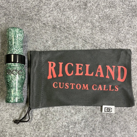 Riceland Custom Calls Acrylic 5/8" Guts Specklebelly Bass Boat Green - Pacific Flyway Supplies