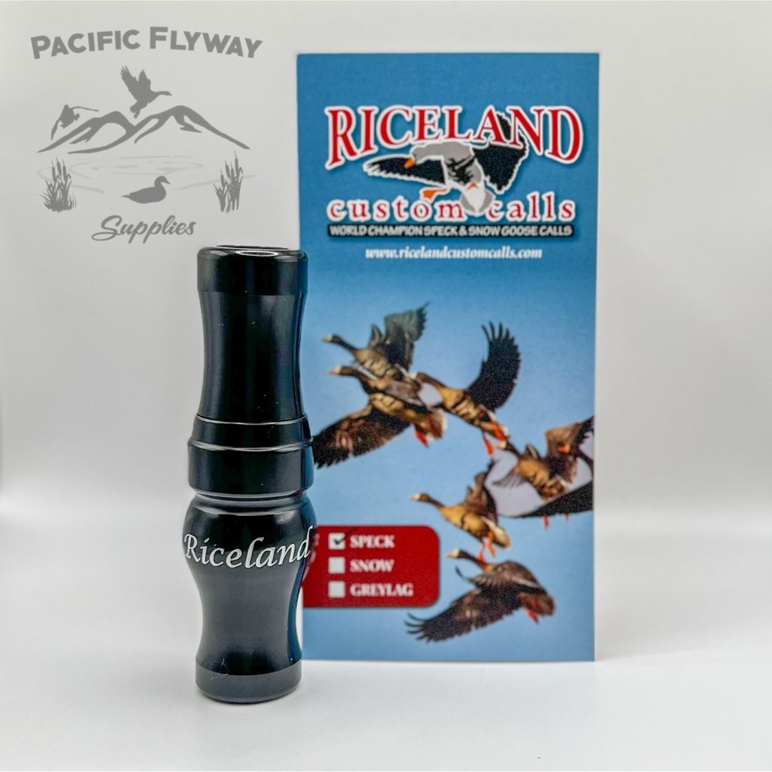 Riceland Custom Calls Poly Specklebelly Black - Pacific Flyway Supplies