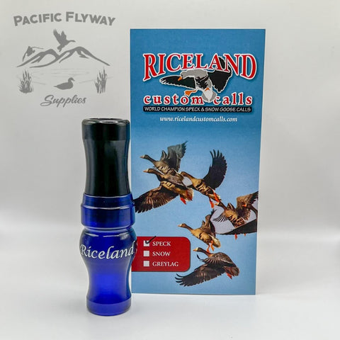 Riceland Custom Calls Poly Specklebelly Blue/Black - Pacific Flyway Supplies