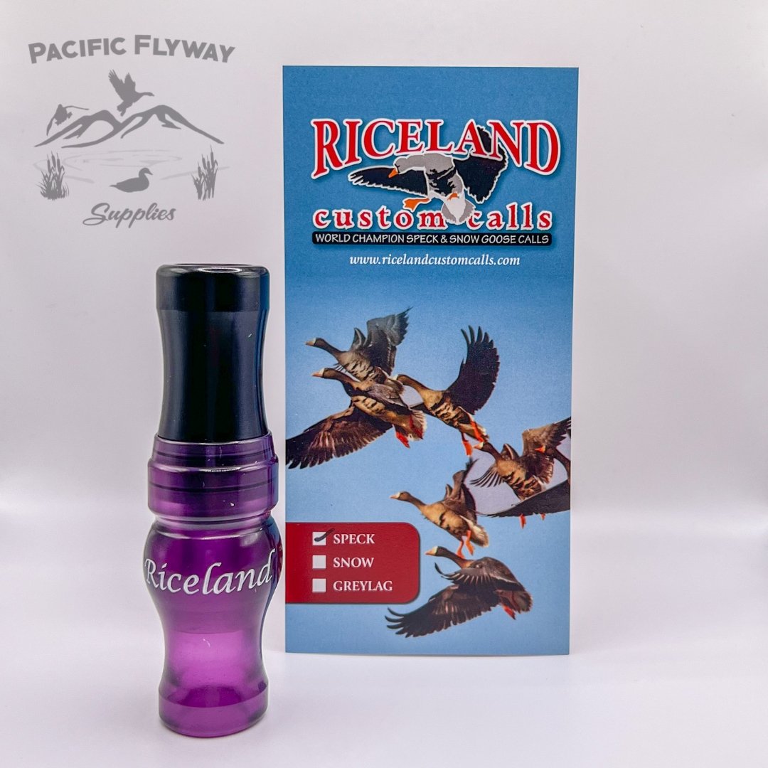 Riceland Custom Calls Poly Specklebelly Purple/Black - Pacific Flyway Supplies