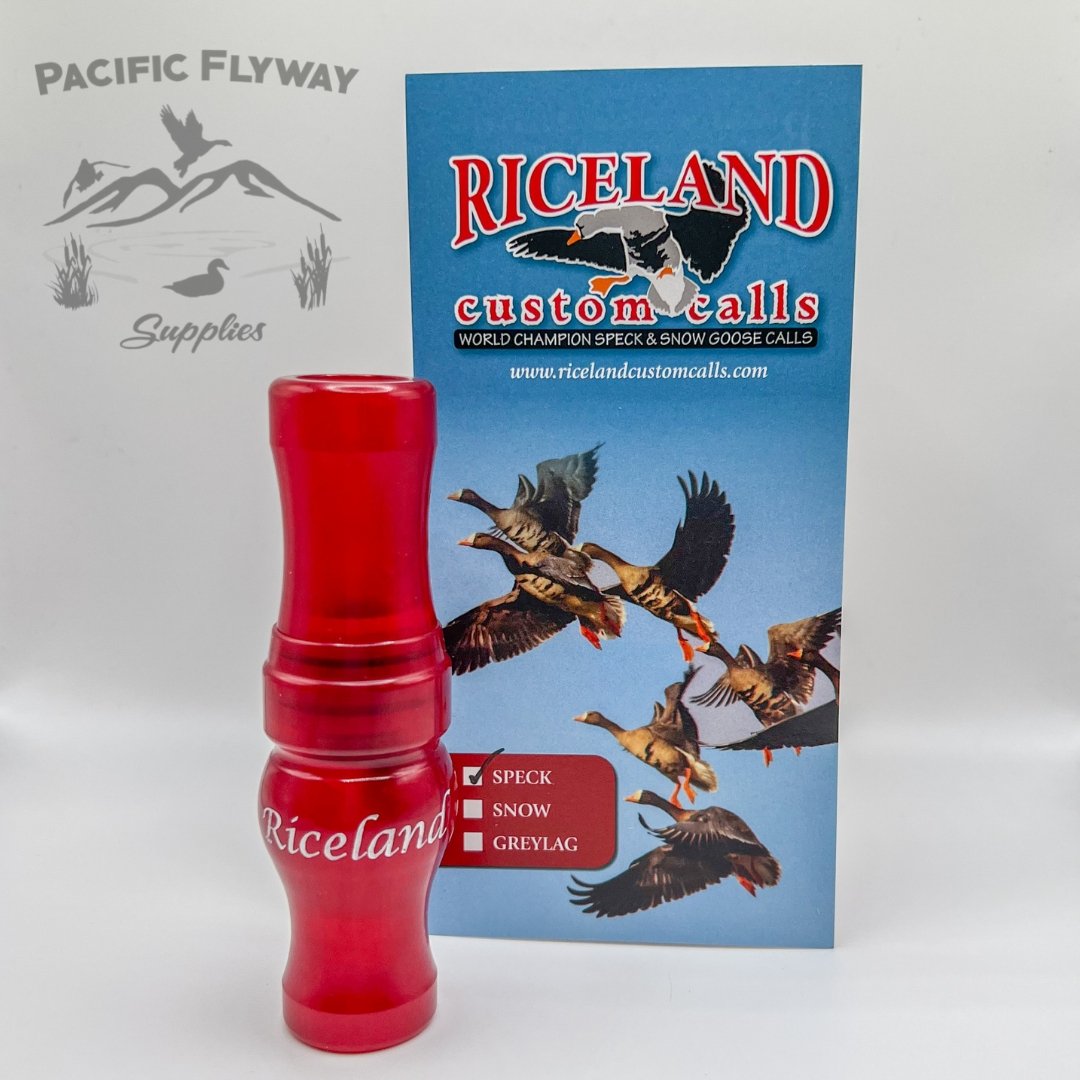 Riceland Custom Calls Poly Specklebelly Red Pearl - Pacific Flyway Supplies
