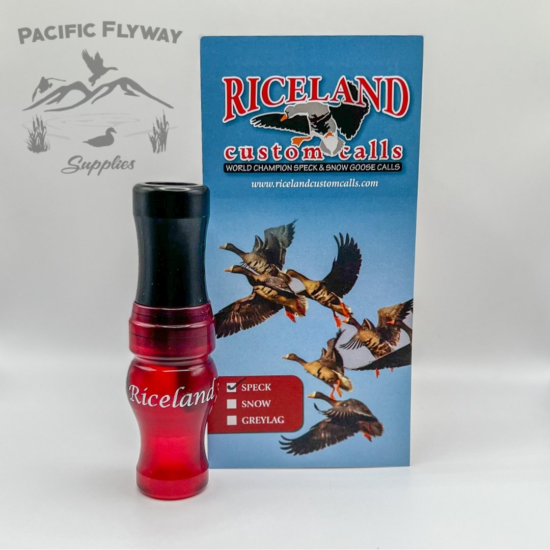Riceland Custom Calls Poly Specklebelly Red/Black - Pacific Flyway Supplies