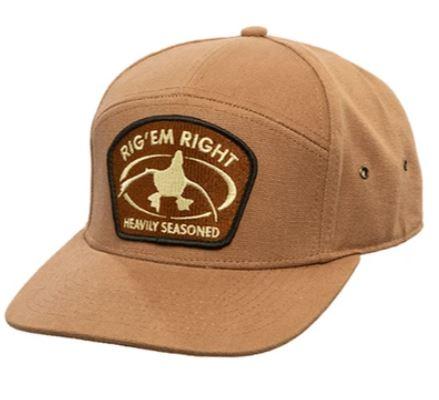 Rig' Em Right 7 Panel Heavy Duty Canvas Hat - Pacific Flyway Supplies