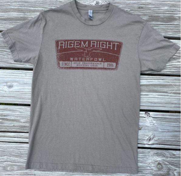 Rig' Em Right License Plate Tee - Medium - Pacific Flyway Supplies
