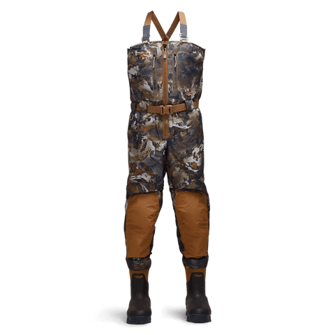 Sitka Gear Delta Zip Wader - Optifade Waterfwol Timber (Extra Large 10 Boot) - Pacific Flyway Supplies