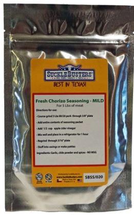 Sucklebusters Chorizo Seasoning MILD - Pacific Flyway Supplies