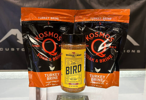 Thanksgiving Bundle (Whiskey Bent BBQ The Bird, Kosmos Q Brine x2) - Pacific Flyway Supplies