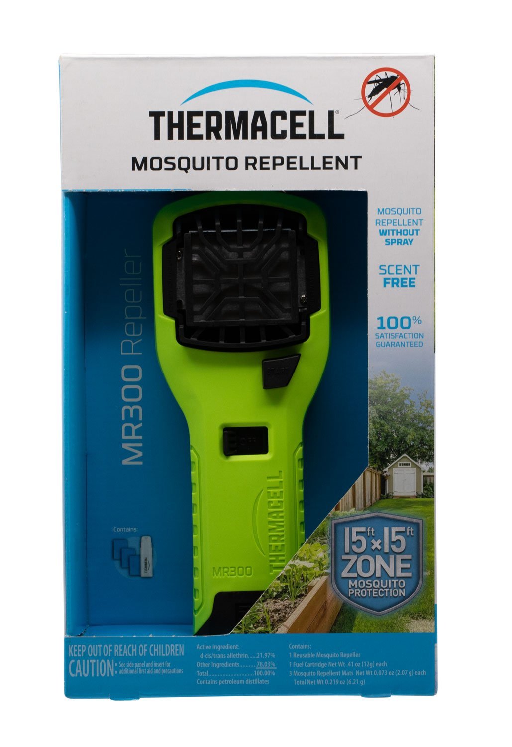 Thermacell MR300 Portable Repeller Yellow Effective 15 ft Odorless Repellent Effective Up to 12 hrs - Pacific Flyway Supplies
