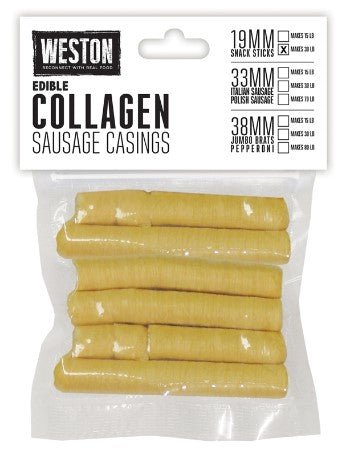 Weston 19mm Collagen Sausage Casing (Makes 30lbs) - Pacific Flyway Supplies