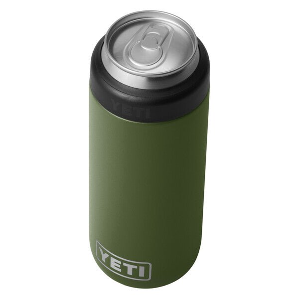 Yeti Rambler 12 oz Colster Slim Can Insulater - Highlands Olive - Pacific Flyway Supplies