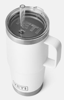 Yeti Rambler 25 oz with Straw Lid - White - Pacific Flyway Supplies