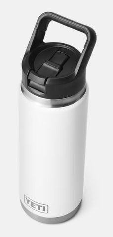 Yeti Rambler 26 oz Bottle with Straw Cap - White - Pacific Flyway Supplies