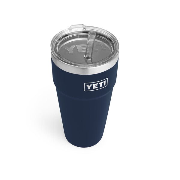 Yeti Rambler 26 oz Stackable Cup with Straw Lid - Navy - Pacific Flyway Supplies